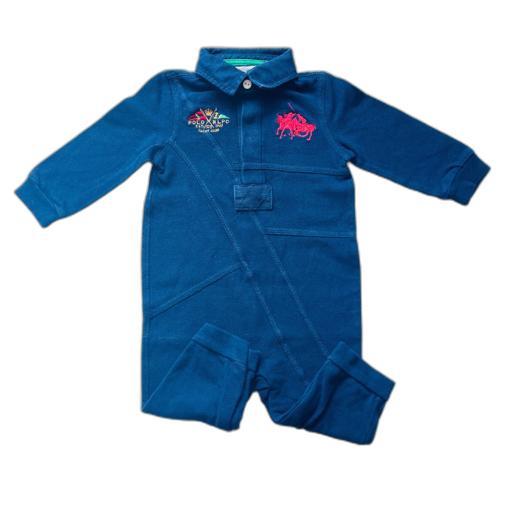Ralph Lauren Yacht Club Polo Romper One-Piece Navy Size 9 months